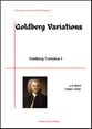 Goldberg Variation 1 piano sheet music cover